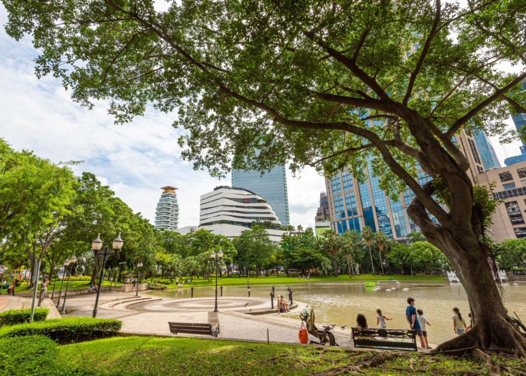 Head to Benchasiri Park for playground fun and turtle spotting