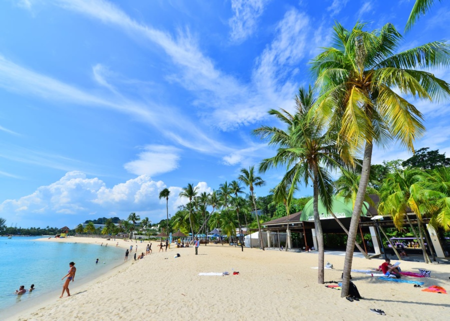 sentosa beach singapore