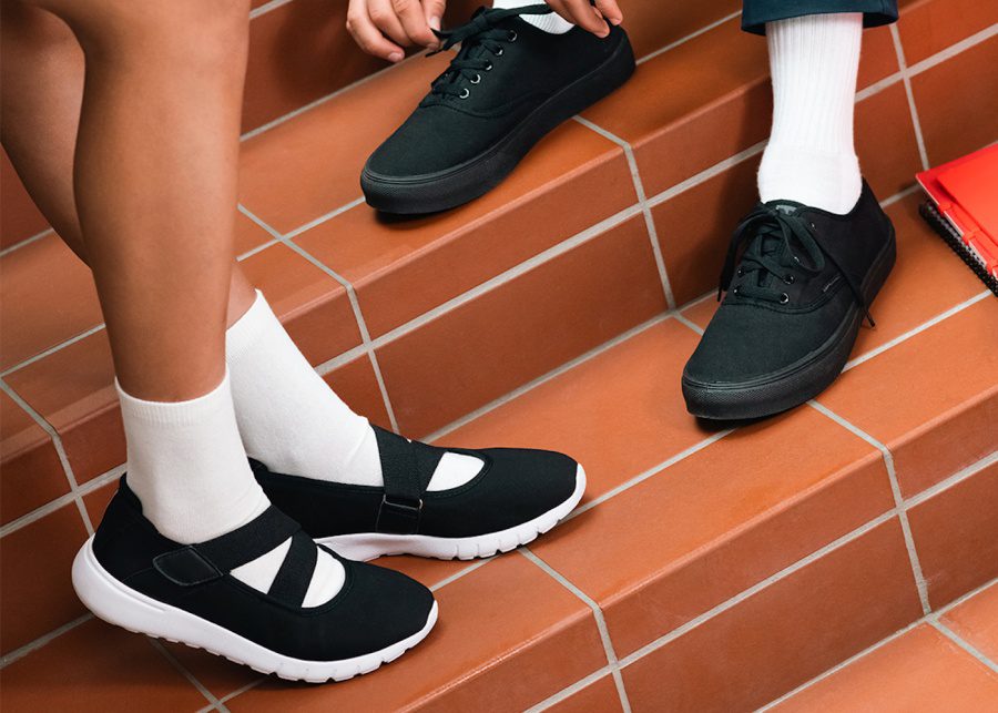 Where to Buy White Black Leather School Shoes in Singapore