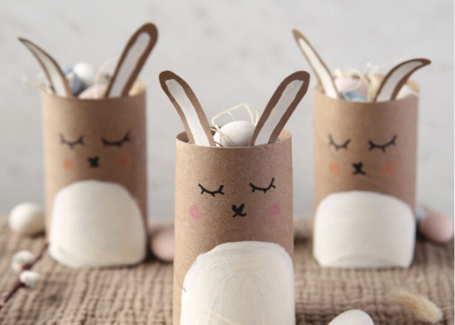 toilet roll easter bunny