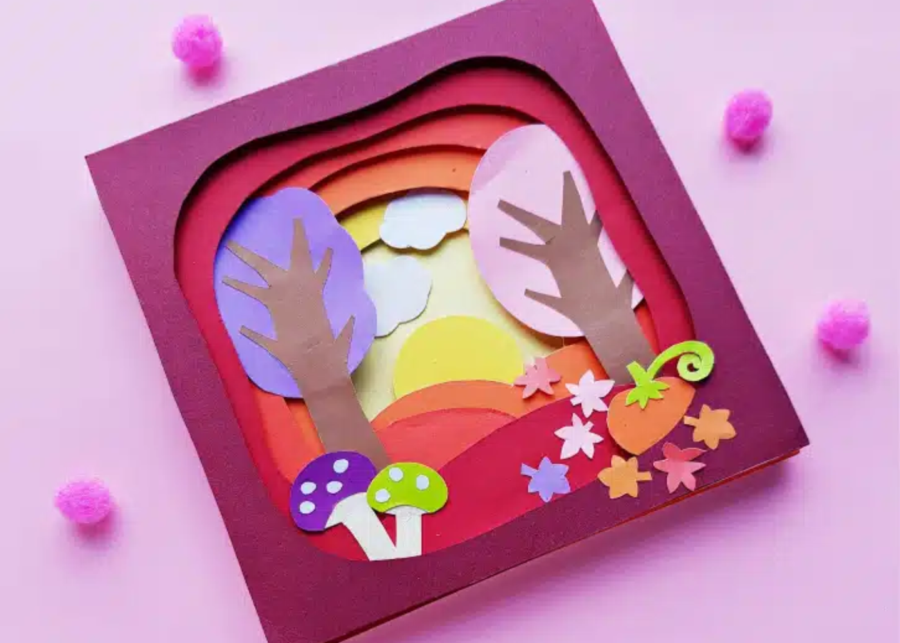 Mid autumn wall poster craft for kids