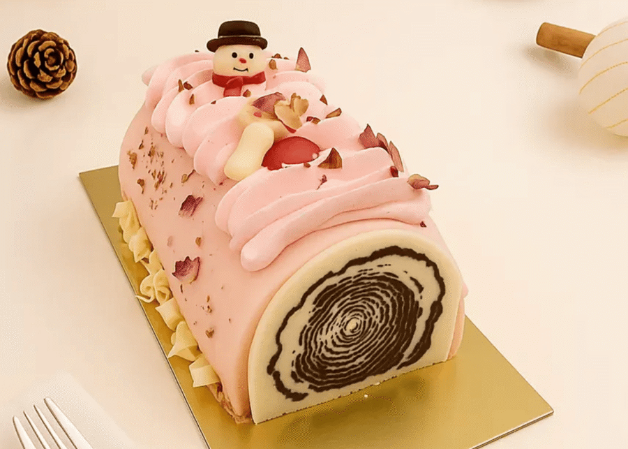 FnP Christmas log cakes Singapore