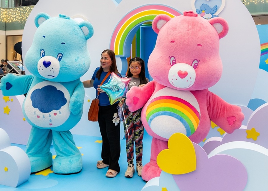 marina square care bears christmas mall show