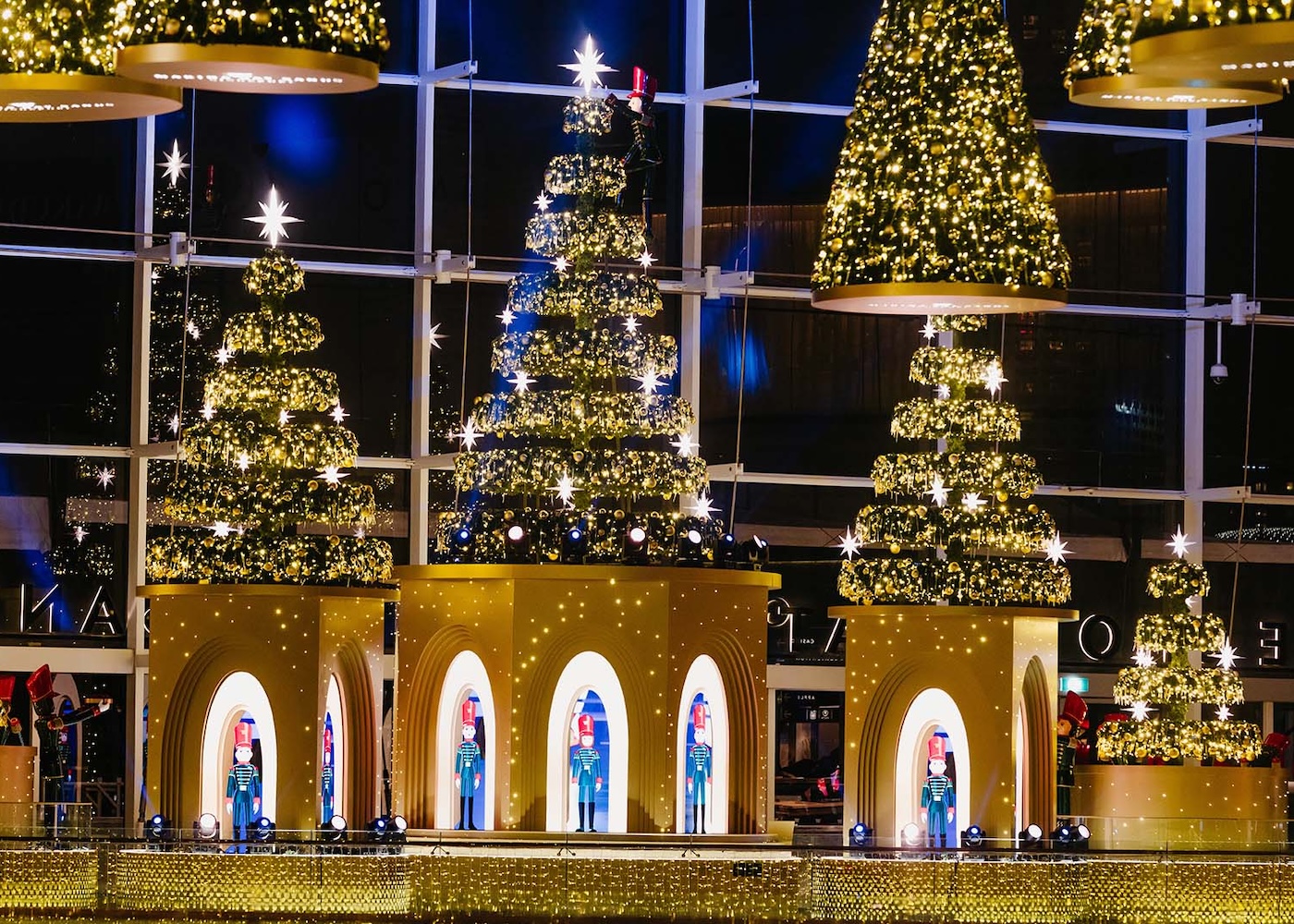 marina bay sands christmas lights singapore