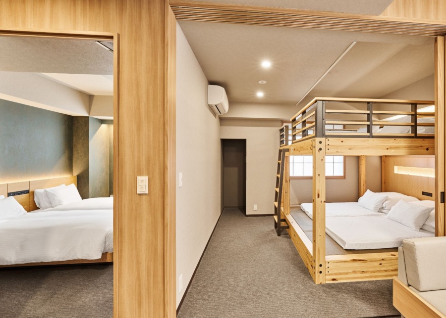 family travel in Japan family room