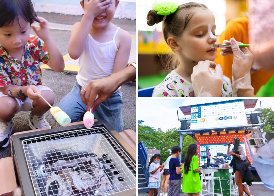 Cosford Container Park Kids Activities facepainting marshmallows bingo