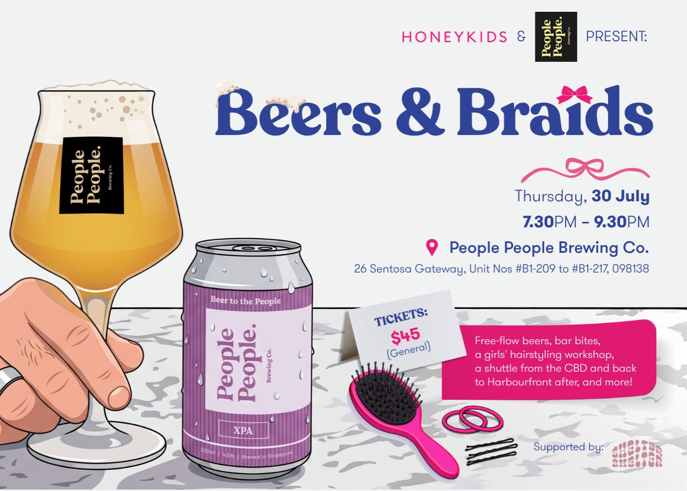 HoneyKids x People People Brewing Co. Present: Beers & Braids