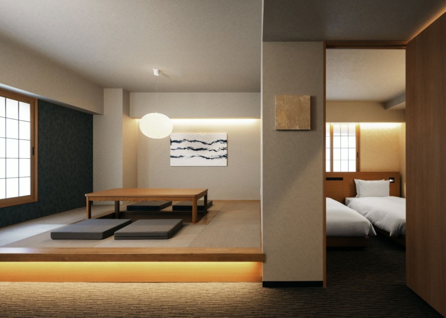 family travel in japan tatami room